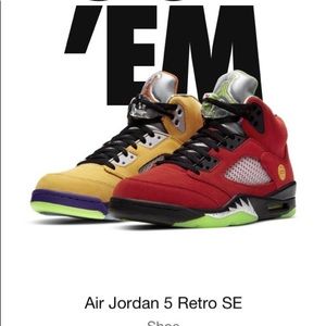 Jordan 5 retro SE ‘what the’ size 12